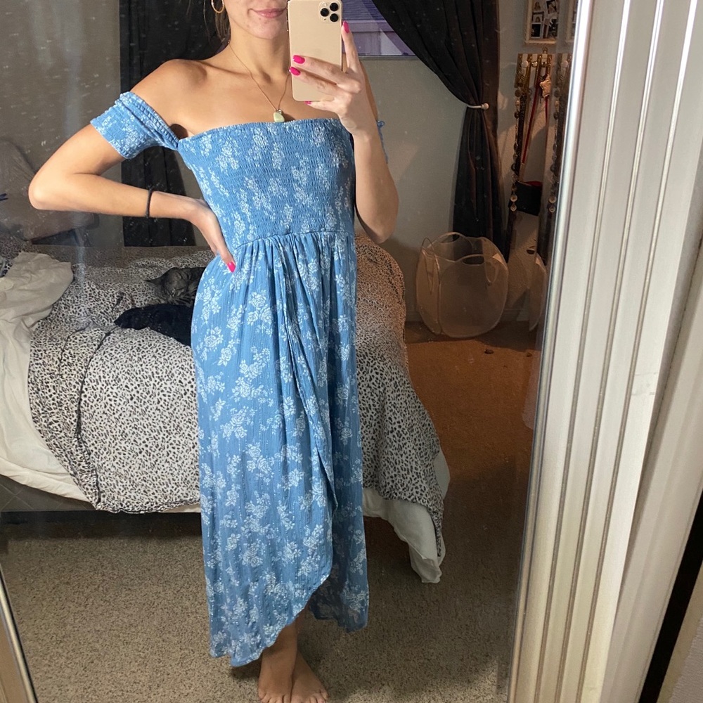 Split leg Floral Dress